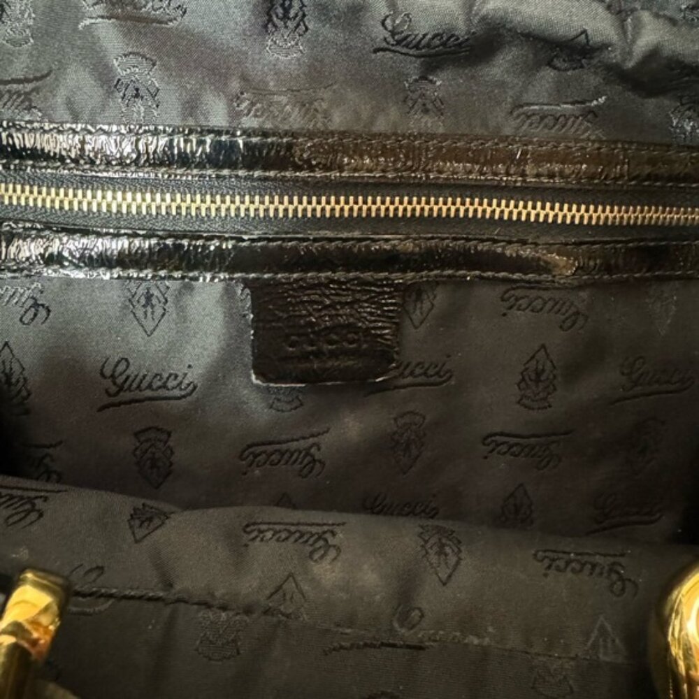 Gucci Suede Medium Aviatrix Handle Bag - Picture 14 of 14